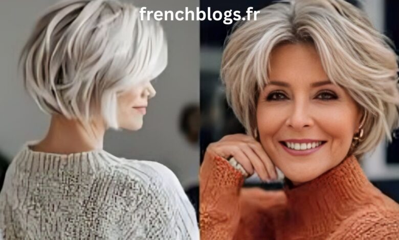 Rajeunissant carré court femme 50 ans